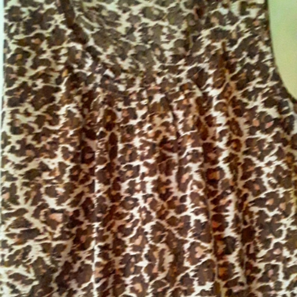 CHICO’S Leopard Print Top size 2